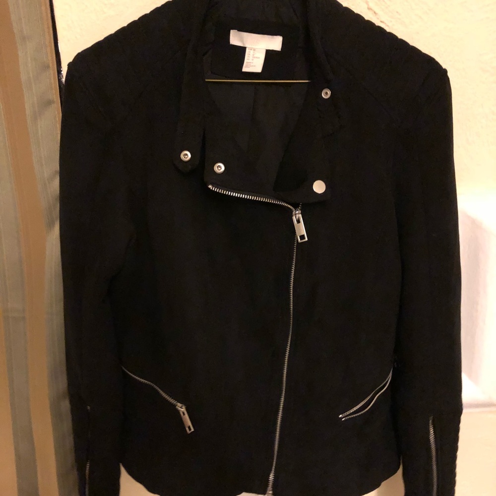 H&M black biker jacket